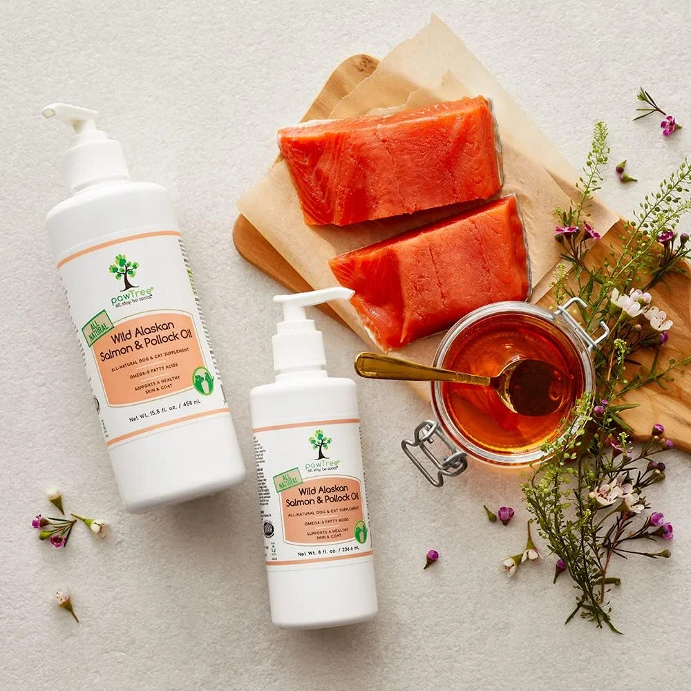 روغن ماهی سالمون آلاسکا و پولاک مخصوص سگ و گربه ۲۳۶ میلی لیتر