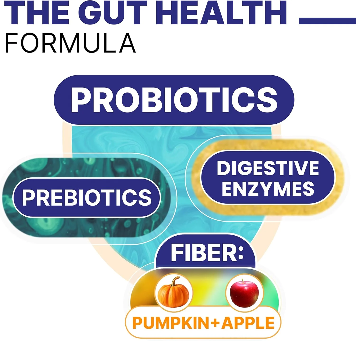 پروبیوتیک پیشرفته سگ و آنزیم های گوارشی | سلامت روده | تشویقی برای هضم، آلرژی، مخمر، مکمل فیبر پری بیوتیک - درمان اسهال، گاز، ناراحتی معده - 120 عدد