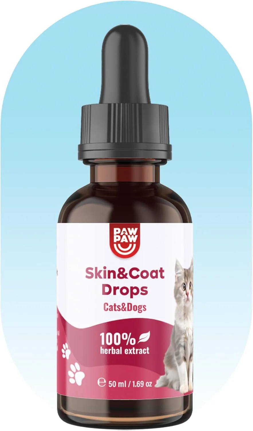 قطره های طبیعی پوست و مو سگ - برای افزودن به غذا و آب - تقویت کننده درخشندگی مو - عصاره گیاهی - محصول نظافت - معجزه مو - ایده آل برای لوازم جانبی سگ و سگ ها - 50 میلی لیتر