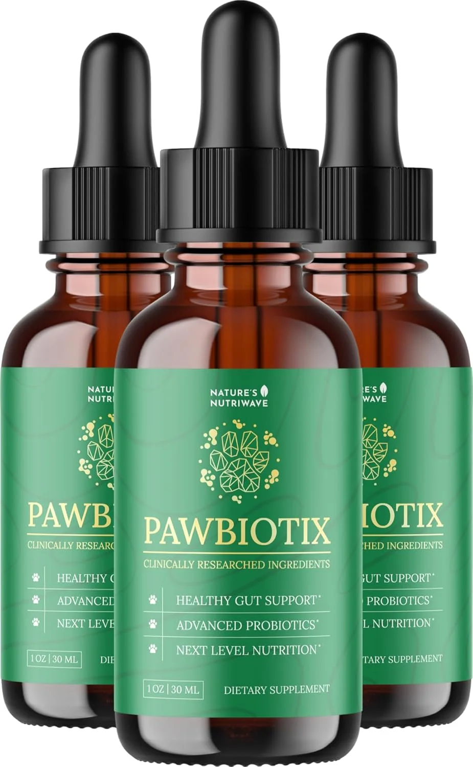 پروبیوتیک مایع سگ Pawbiotix - پروبیوتیک سگ برای سلامت دستگاه گوارش | 100% طبیعی برای سلامت روده سگ | پروبیوتیک برای سگ | فرمول اصلی، طعم بیکن، 30 میلی لیتر، تامین 3 ماهه