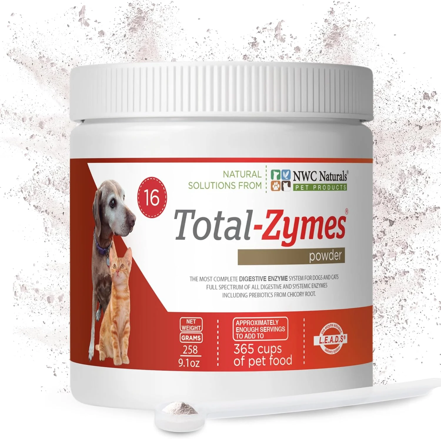 NWC Naturals - Total-Zymes - آنزیم های گوارشی برای سگ ها و گربه ها