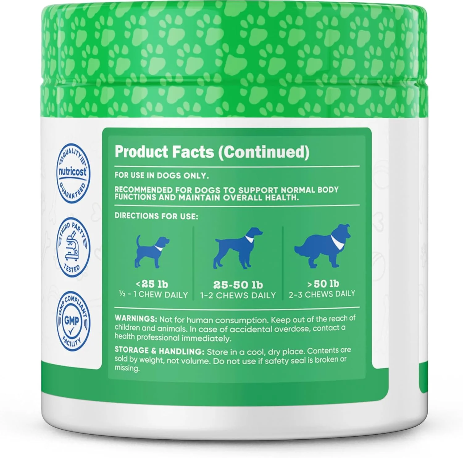 تشویقی های نرم و چند منظوره Nutricost Pets برای سگ ها (طعم گوشت گاو) - 60 عدد