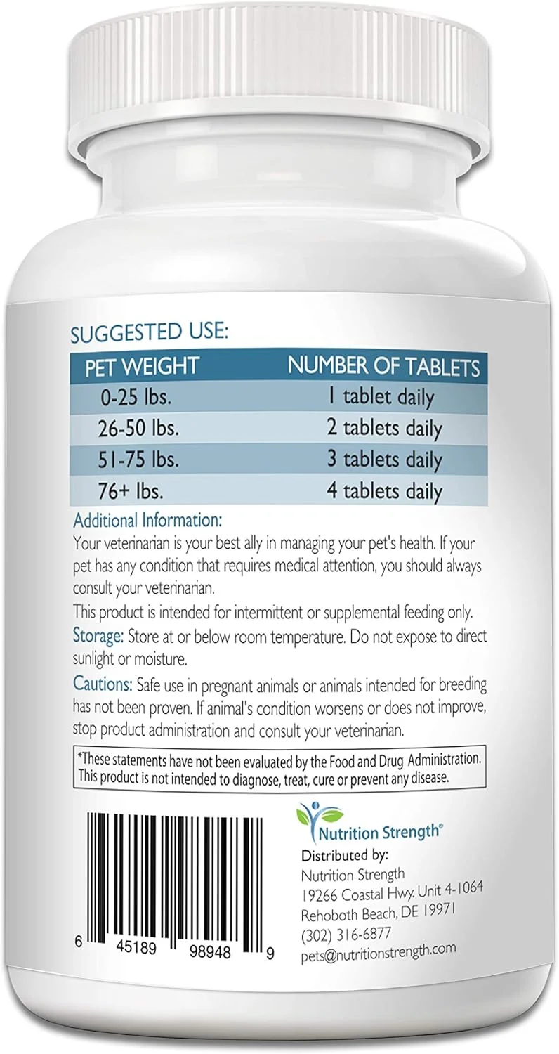 مکمل پشتیبانی شناختی برای سگ ها، ارتقاء سلامت مغز سگ، مکمل پشتیبانی ذهنی برای مشکلات شناختی، 120 قرص جویدنی