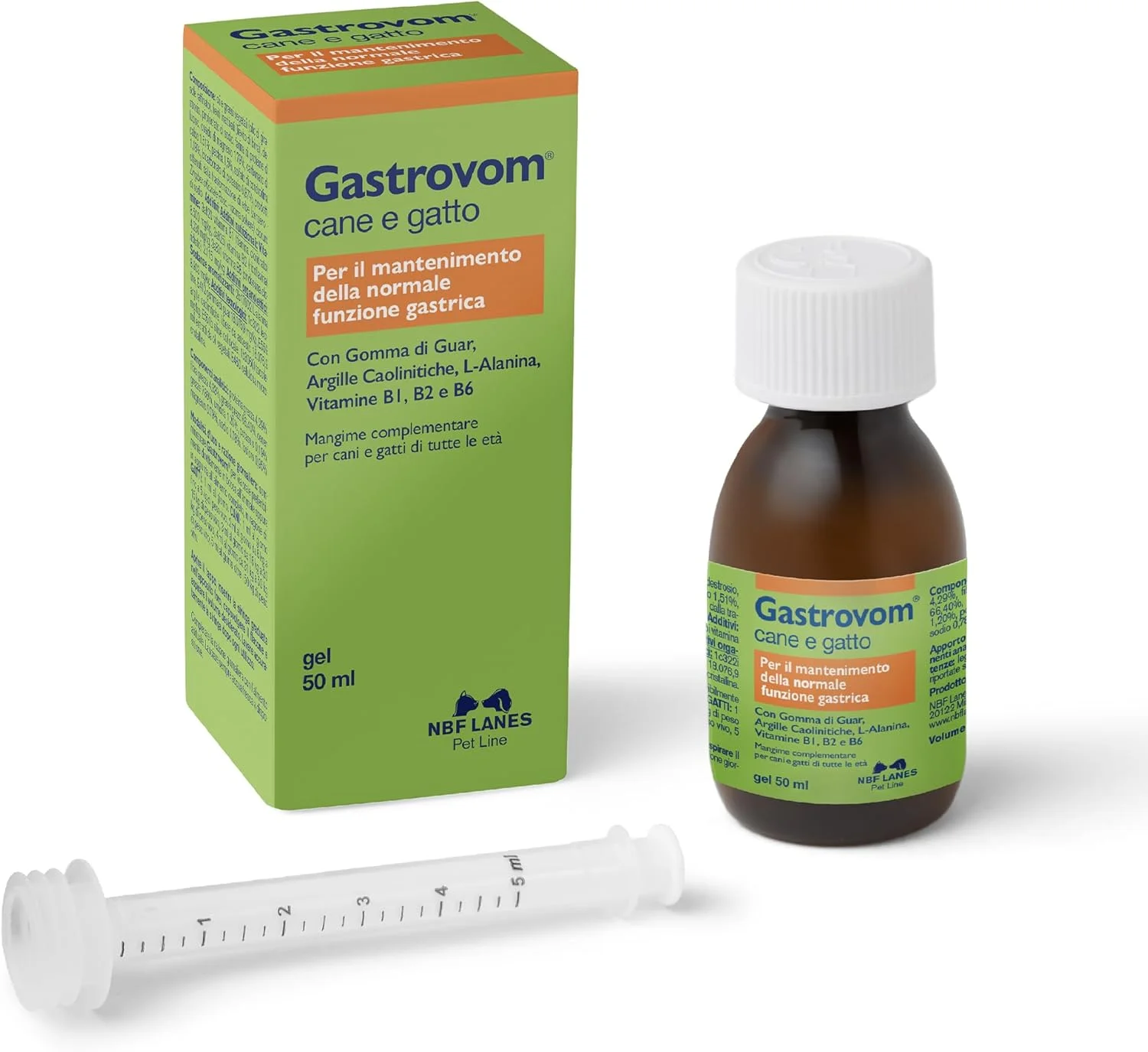 NBF Lanes Gastrovom – 50 میلی لیتر ژل خوش خوراک برای سگ ها و گربه ها – پشتیبانی از عملکرد طبیعی معده – برای آسایش معده و سلامت دستگاه گوارش