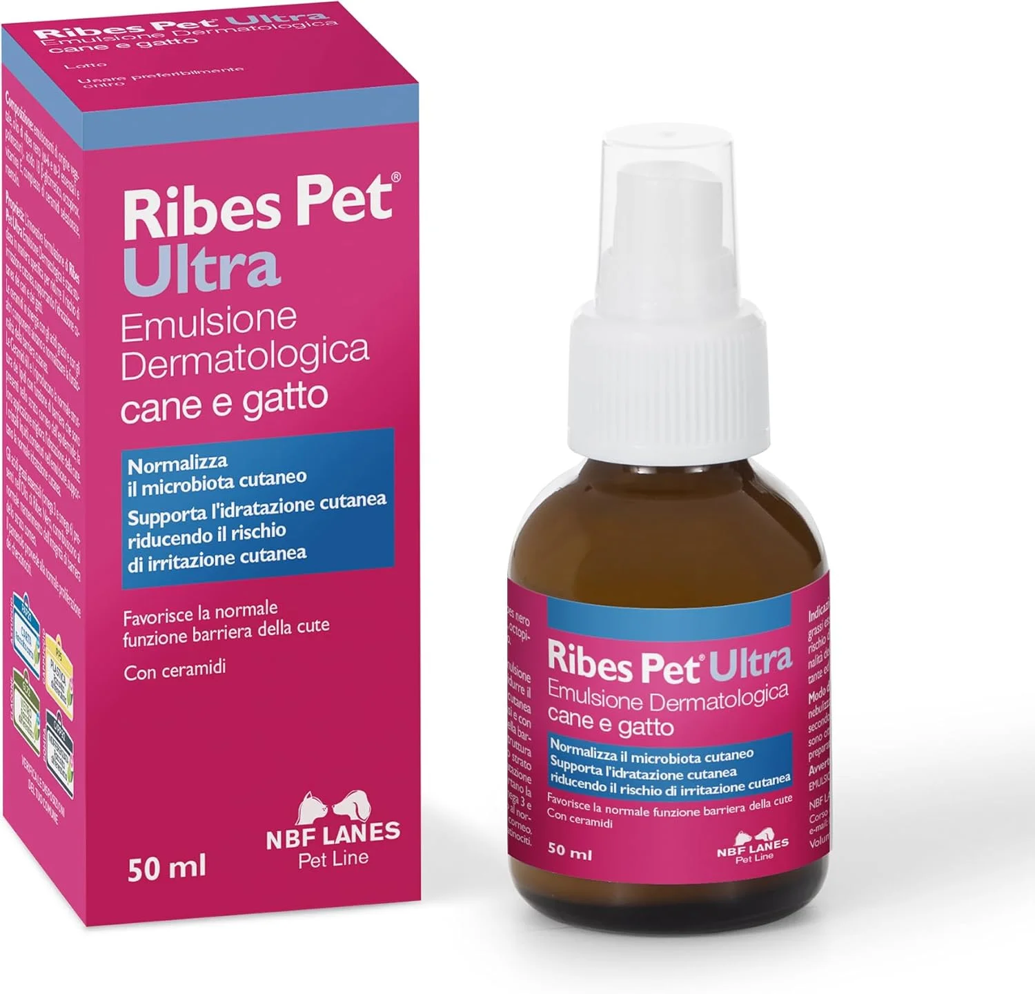 اسپری امولسیون پوستی الترا NBF Lanes Currant Pet - ۵۰ میلی لیتر