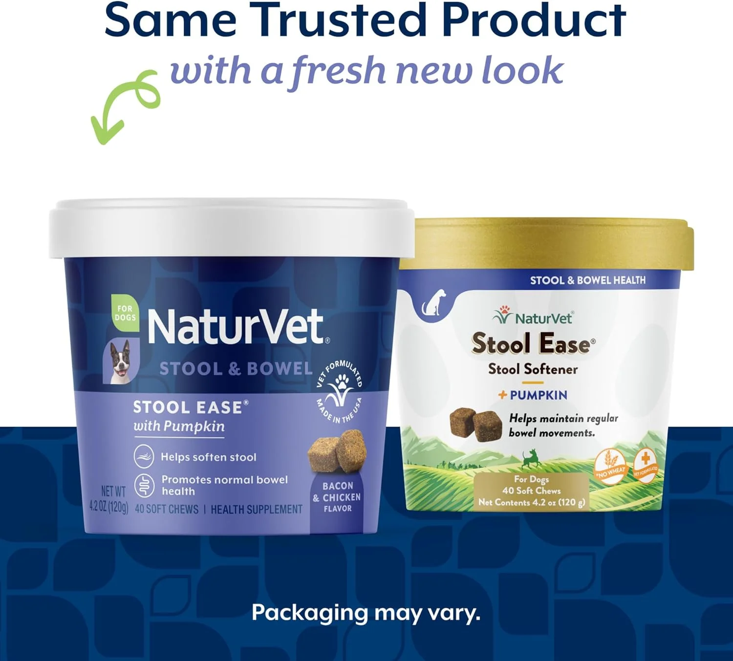 NaturVet – Stool Ease برای سگ ها – 40 عدد جویدنی نرم – کمک به حفظ حرکات منظم روده – غنی شده با تفاله چغندر قند، تخم کتان و پوسته پسیلیوم – تامین 40 روزه