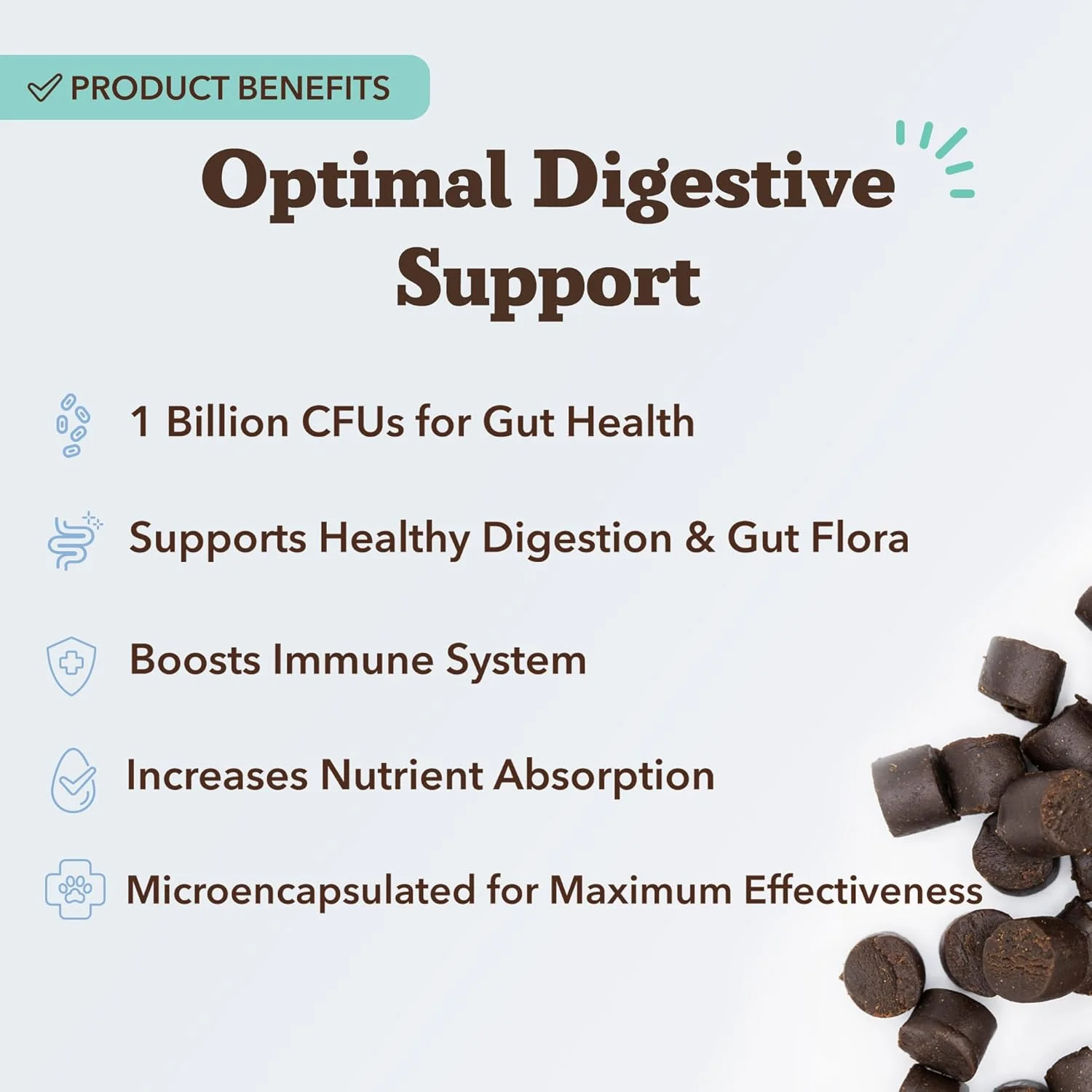 تشویقی پروبیوتیک سگ Natural Dog Company برای سلامت روده، پشتیبانی از هضم و اسهال، پری بیوتیک ها، آنزیم ها، سیستم ایمنی و تسکین آلرژی، 1 عدد تشویقی روزانه برای همه سگ ها، تامین 1.5 ماهه، ساخت ایالات متحده آمریکا (45 عدد)