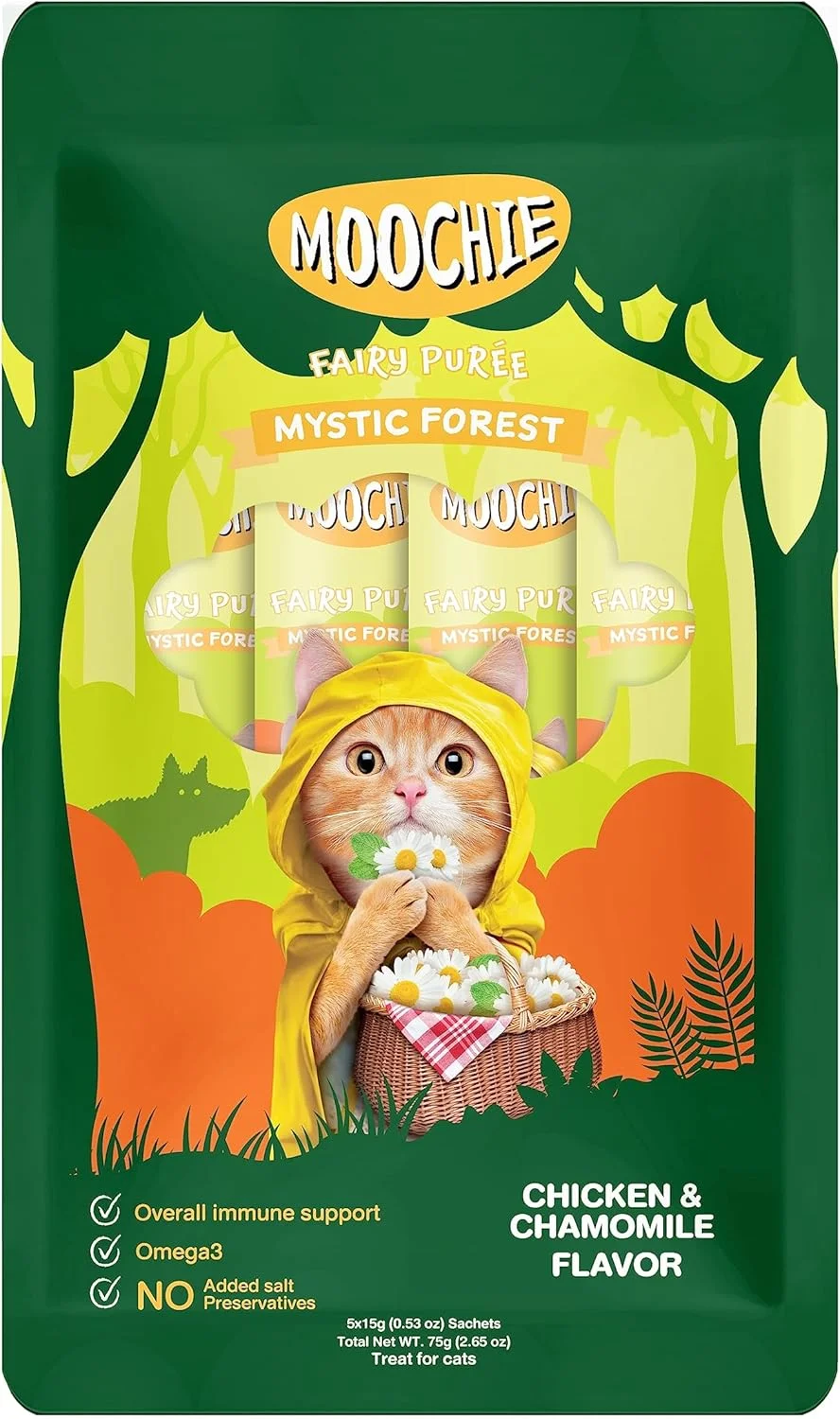 پوچ گربه موچی طعم مرغ و بابونه جنگل اسرارآمیز 15 گرمی