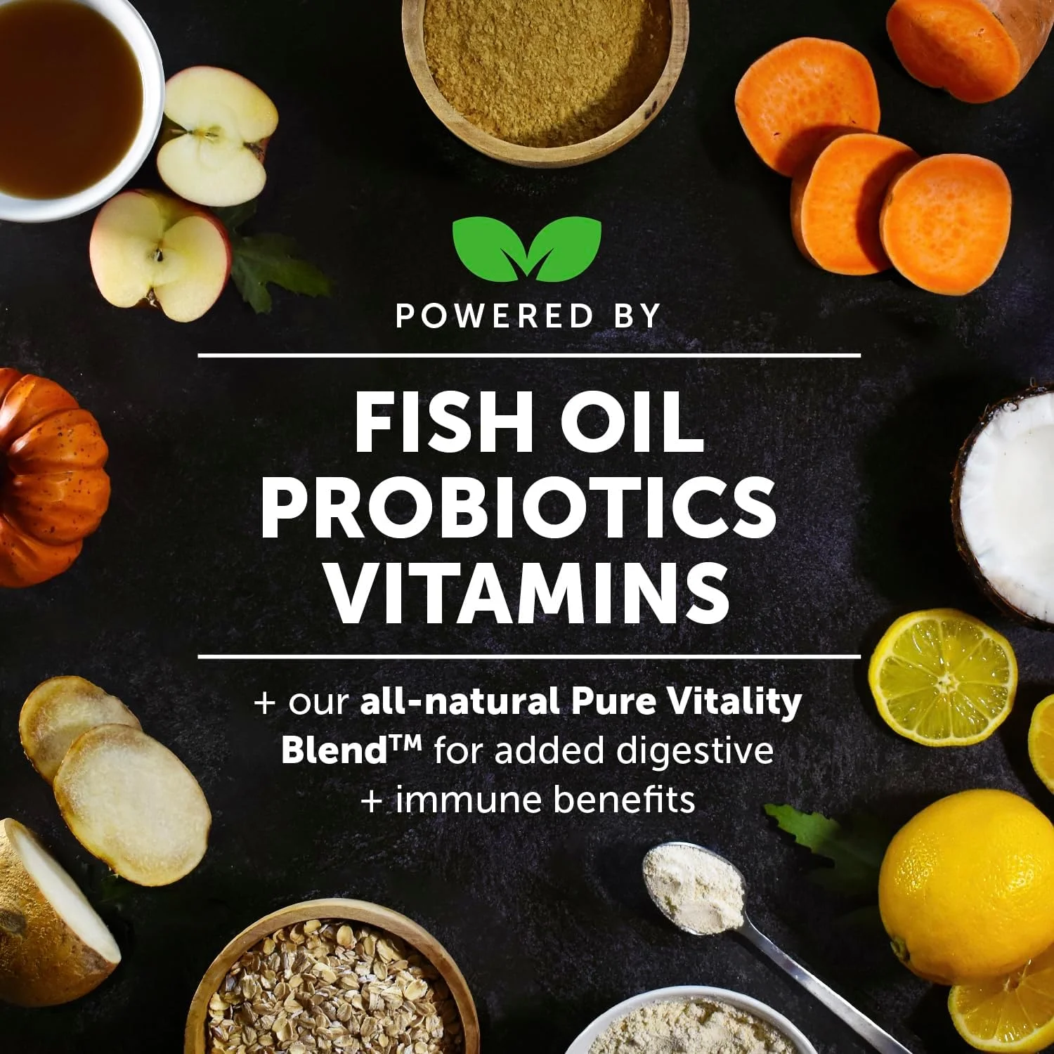 مولتی ویتامین تشویقی سگ توله - مکمل ها و ویتامین های ضروری برای یادگیری و رشد شناختی - پروبیوتیک ها، روغن ماهی امگا برای سلامتی، قلب و ایمنی - لوازم بهداشتی سگ