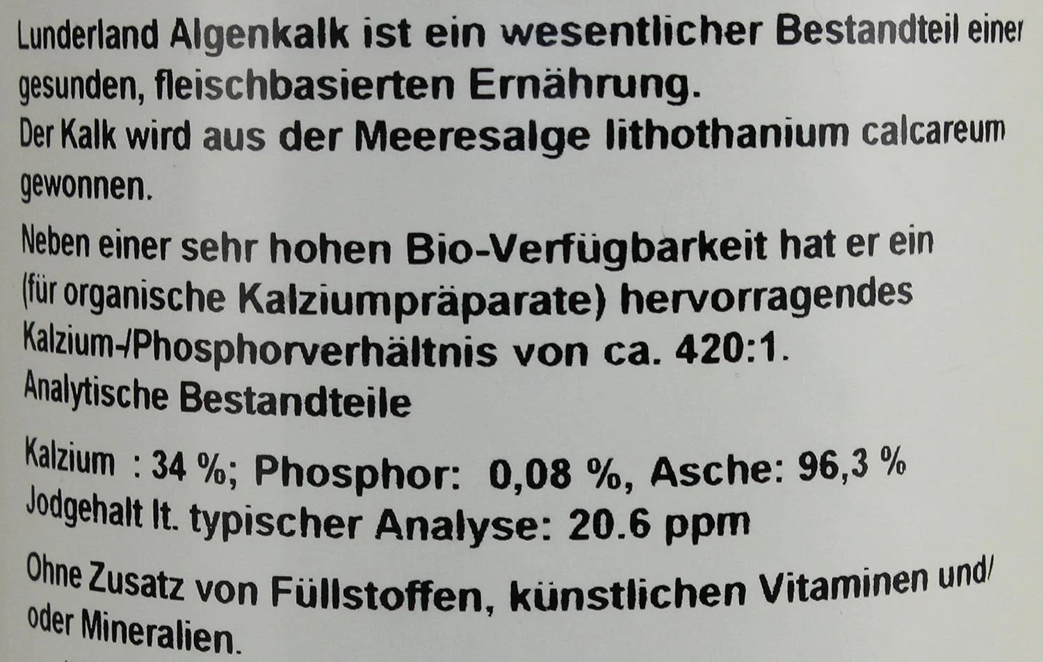 پودر جلبک آهکی لوندرلند | 700 گرم | مکمل غذایی برای سگ و گربه | برای پشتیبانی از تامین کلسیم | 100% جلبک دریایی Lithothanium Calcareum بدون هیچ افزودنی دیگری