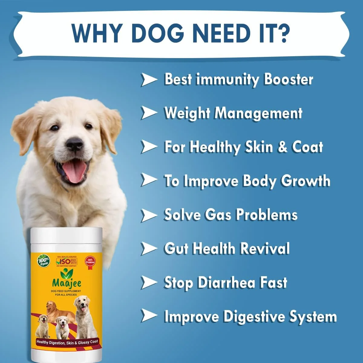 مکمل غذایی تقویتی سگ حاوی کلسیم و مواد معدنی کمیاب برای همه نژادها - بدون مواد شیمیایی یا عطر اضافه شده | 908 گرم