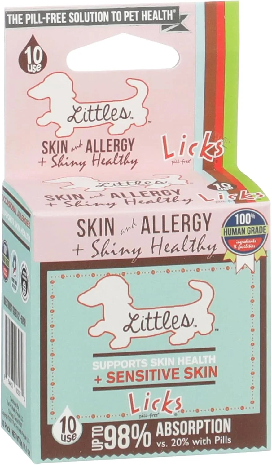 تسکین آلرژی سگ های کوچک - بسته های مایع تقویت کننده سیستم ایمنی و ضد آلرژی - 10 عدد