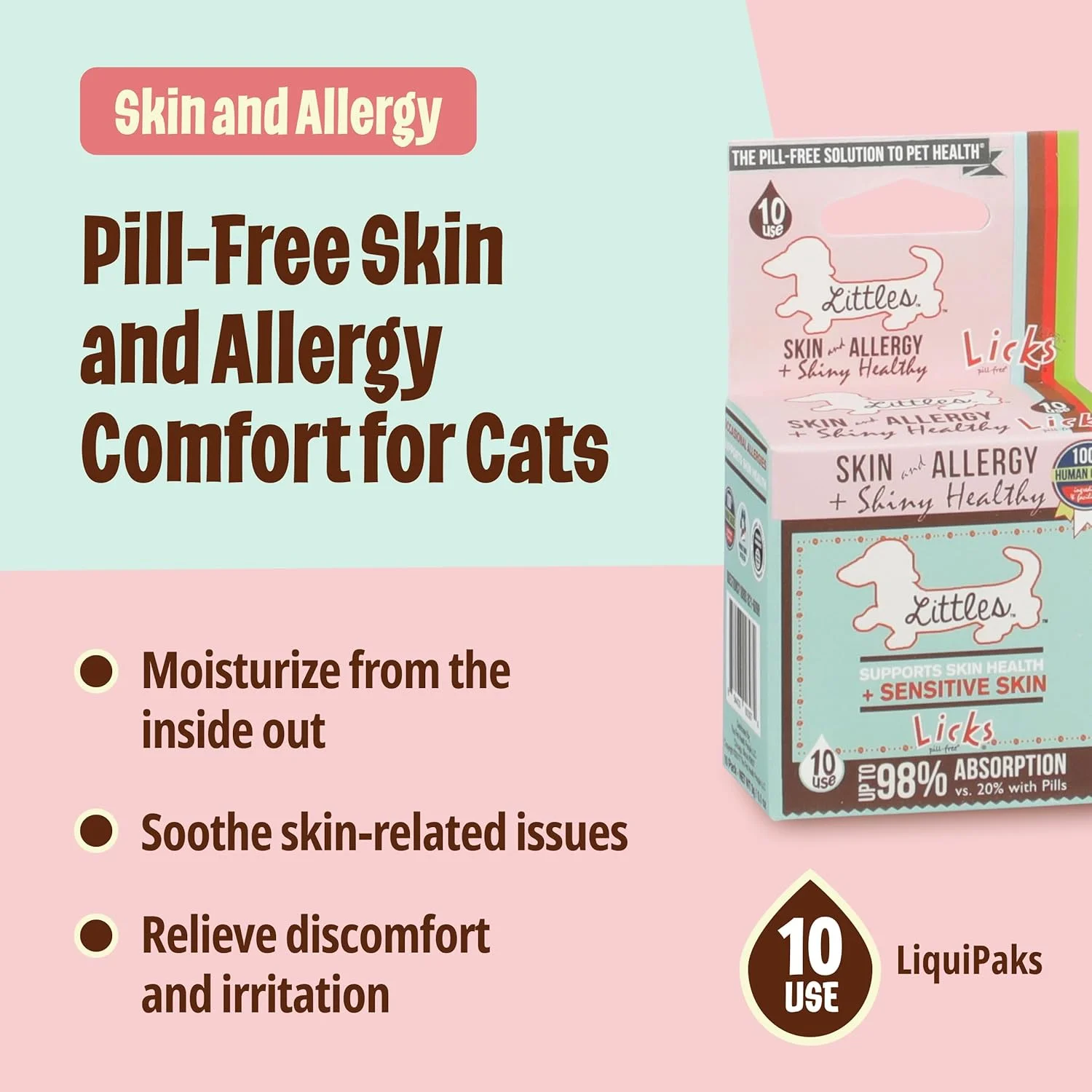 تسکین آلرژی سگ های کوچک - بسته های مایع تقویت کننده سیستم ایمنی و ضد آلرژی - 10 عدد