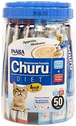 اینابا چورو دایت ۷۰۰ گرمی، ۵۰ عدد در هر جعبه، آبی، UVC211، ۰