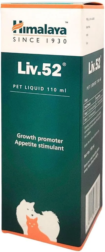 محرک اشتها و محافظ کبد هیمالیا Liv.52 برای سگ ها و گربه ها، 110 میلی لیتر