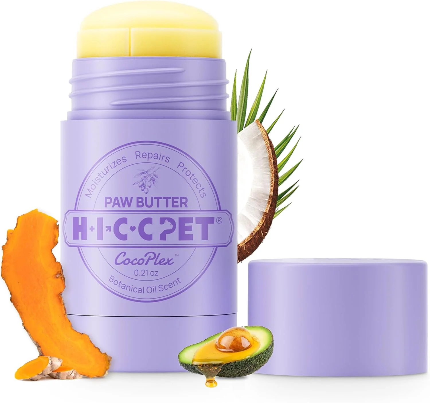 بالم پنجه سگ HICC PET، 6 گرم، برای سگ ها و گربه ها، بالم تسکین دهنده پنجه سگ، مرطوب کننده و ترمیم کننده پنجه های ترک خورده و خشک گربه، موم پنجه کاملا طبیعی برای سگ ها، بهبود زبری پنجه ها و رفع بو