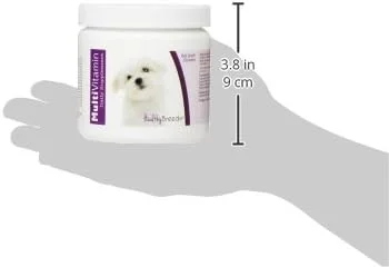 جویدنی های نرم مولتی ویتامین نژادهای سالم برای سگ های مالتیز، 60 عدد