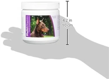 جویدنی های نرم مولتی ویتامین نژادهای سالم دابرمن پینشر، 60 عدد