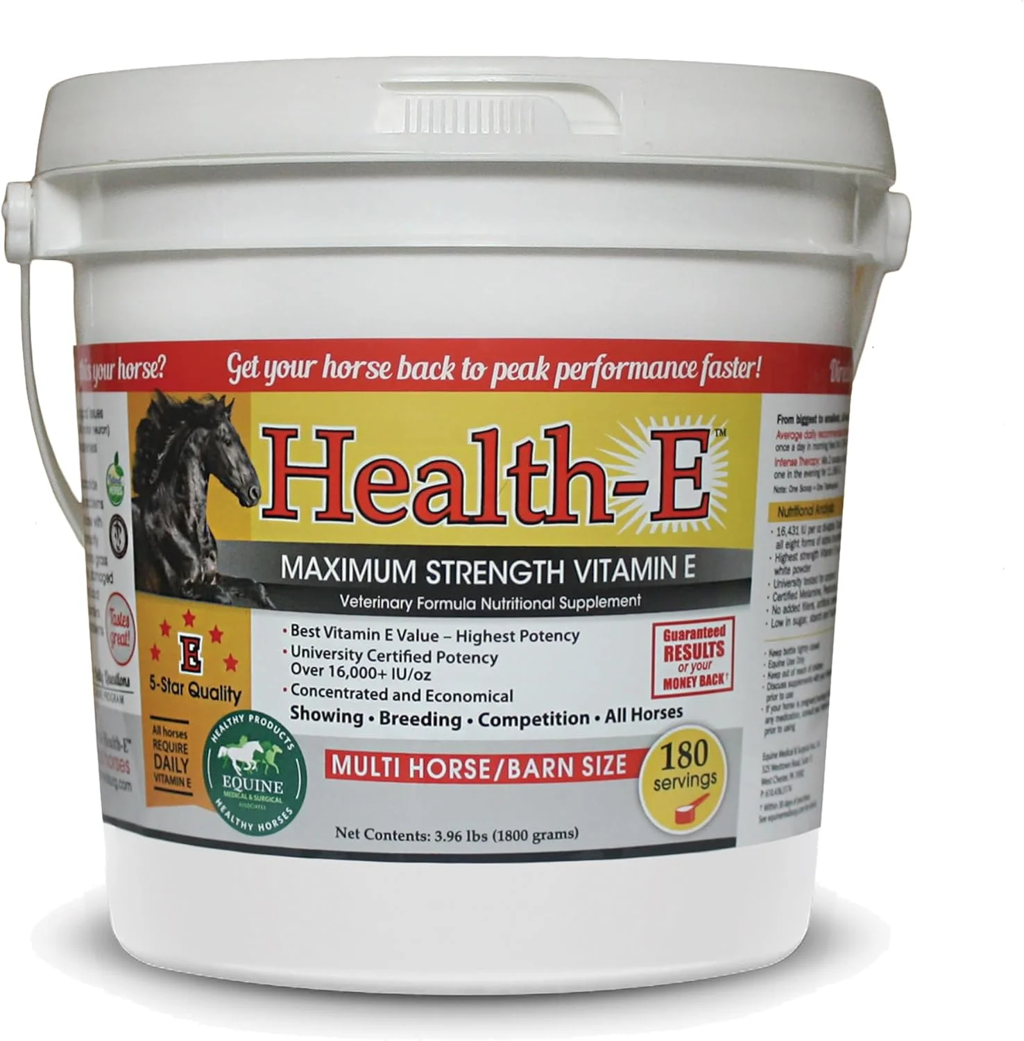 ویتامین ای با حداکثر قدرت برای اسب ها - 180 سروینگ