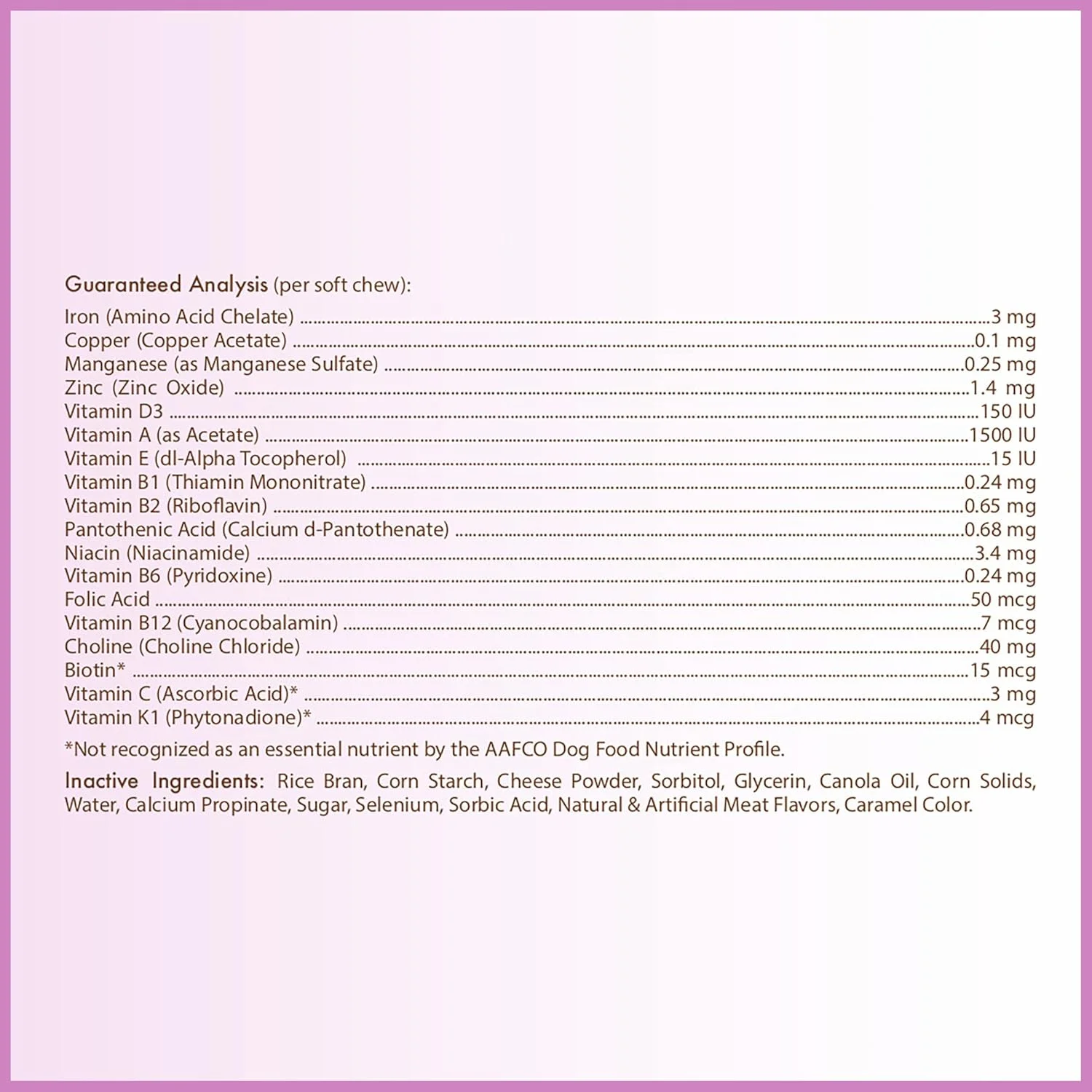 مولتی ویتامین جویدنی نرم نژاد سالم سگ های کولی مرزی، 60 عدد مولتی ویتامین جویدنی نرم نژاد سالم سگ های کولی مرزی، 60 عدد