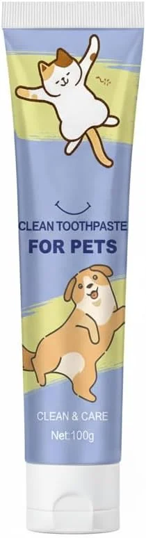 خمیر دندان حیوانات خانگی تیوپی برای سگ و گربه، 100 گرم، محصولات مراقبت از دندان، کمک به جلوگیری از بوی بد دهان و تضمین بهداشت خمیر دندان حیوانات خانگی تیوپی برای سگ و گربه، 100 گرم، محصولات مراقبت از دندان، کمک به جلوگیری از بوی بد دهان و تضمین بهداشت