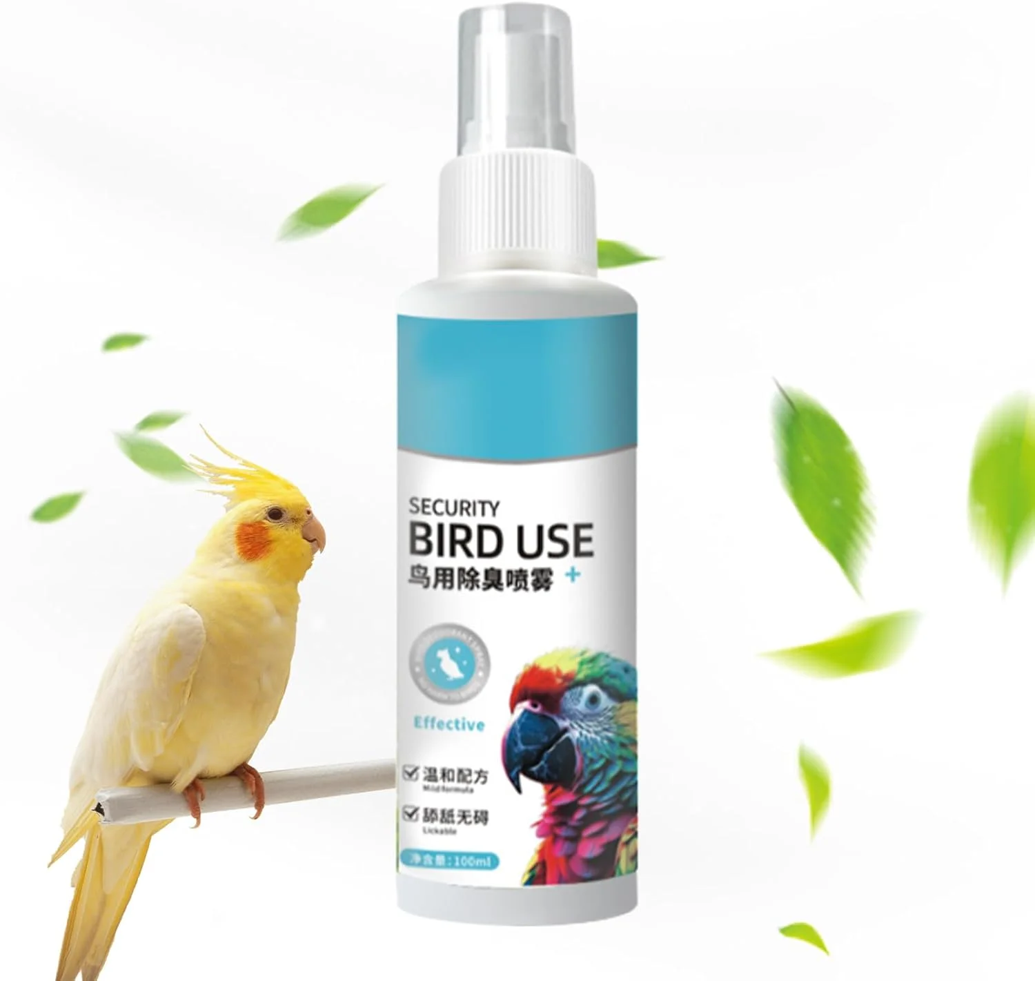 اسپری پرندگان | محلول پاک کننده و کنترل کننده بوی قوی و ایمن 100 میلی لیتری - خوشبو کننده قفس پرندگان - برای اسباب بازی ها، لانه پرندگان، میله نشیمن و جعبه اسپری پرندگان | محلول پاک کننده و کنترل کننده بوی قوی و ایمن 100 میلی لیتری - خوشبو کننده قفس پرندگان - برای اسباب بازی ها، لانه پرندگان، میله نشیمن و جعبه