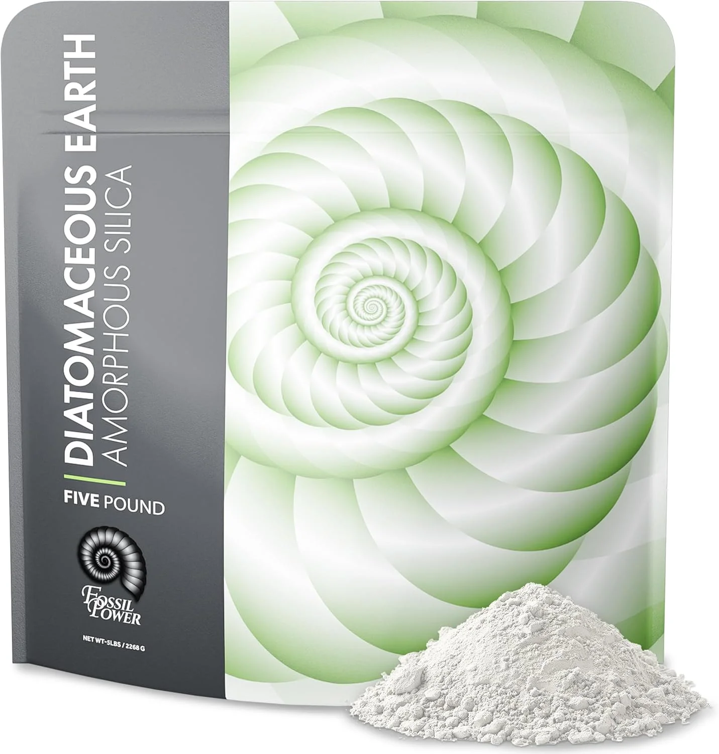 پودر خاک دیاتومه - بسته بزرگ ۲.۲ کیلوگرمی - برای انسان و حیوانات خانگی