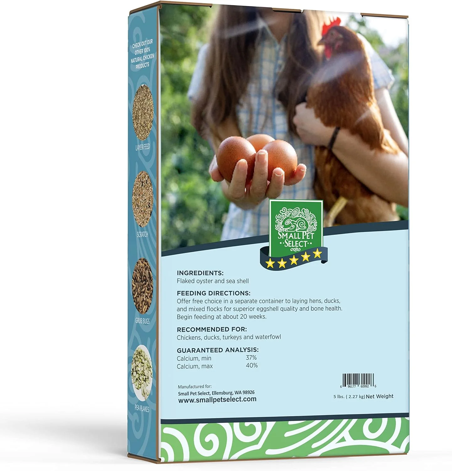 مخلوط صدف و پوسته دریایی خرد شده Small Pet Select - مکمل کلسیم برای مرغ و اردک (2.2 کیلوگرم) مخلوط صدف و پوسته دریایی خرد شده Small Pet Select - مکمل کلسیم برای مرغ و اردک (2.2 کیلوگرم)