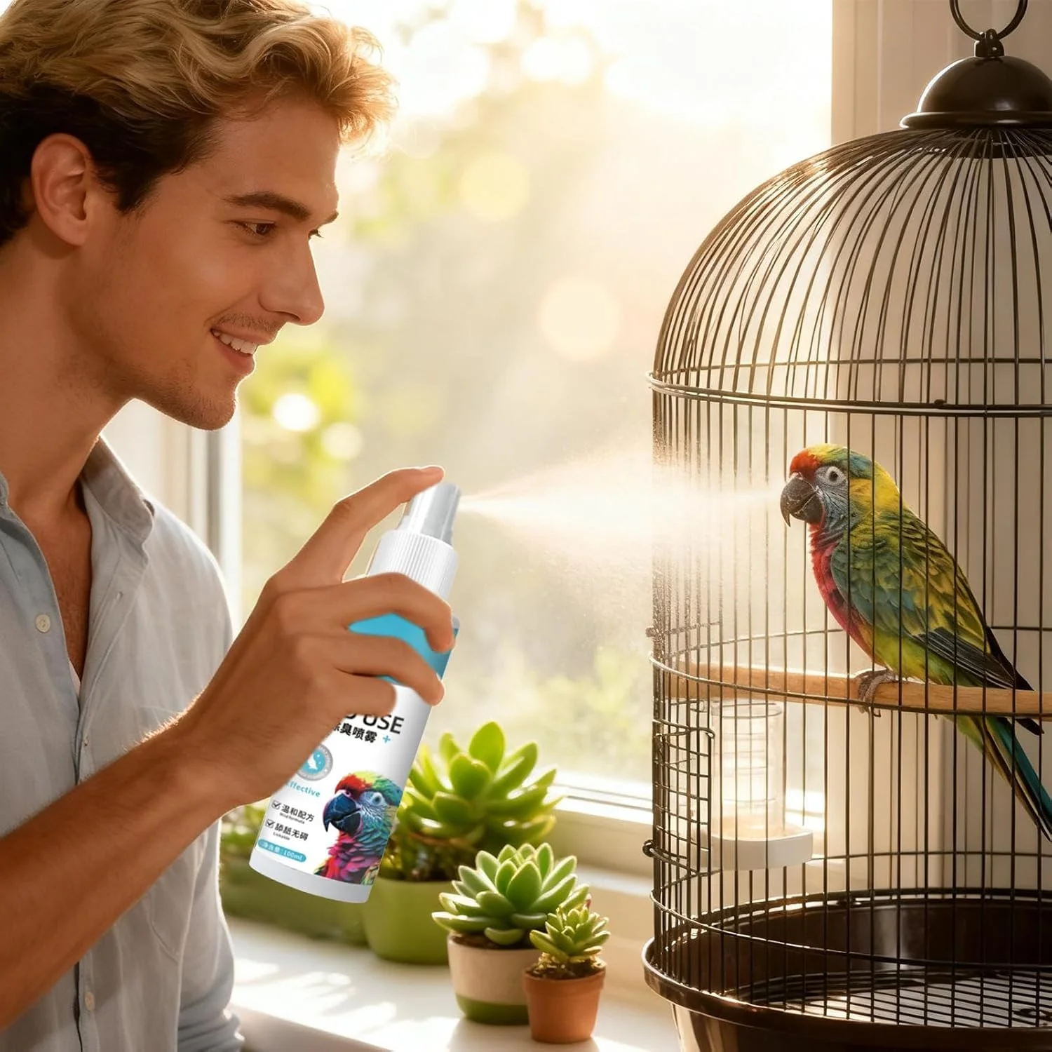 محلول از بین برنده بوی نامطبوع پرندگان | 100 میلی لیتر، بی خطر و قدرتمند، کنترل کننده بو، محلول تمیز کننده قفس پرنده، خوشبو کننده - برای اسباب بازی ها، ظروف، آبخوری پرندگان، نشیمنگاه، جعبه محلول از بین برنده بوی نامطبوع پرندگان | 100 میلی لیتر، بی خطر و قدرتمند، کنترل کننده بو، محلول تمیز کننده قفس پرنده، خوشبو کننده - برای اسباب بازی ها، ظروف، آبخوری پرندگان، نشیمنگاه، جعبه