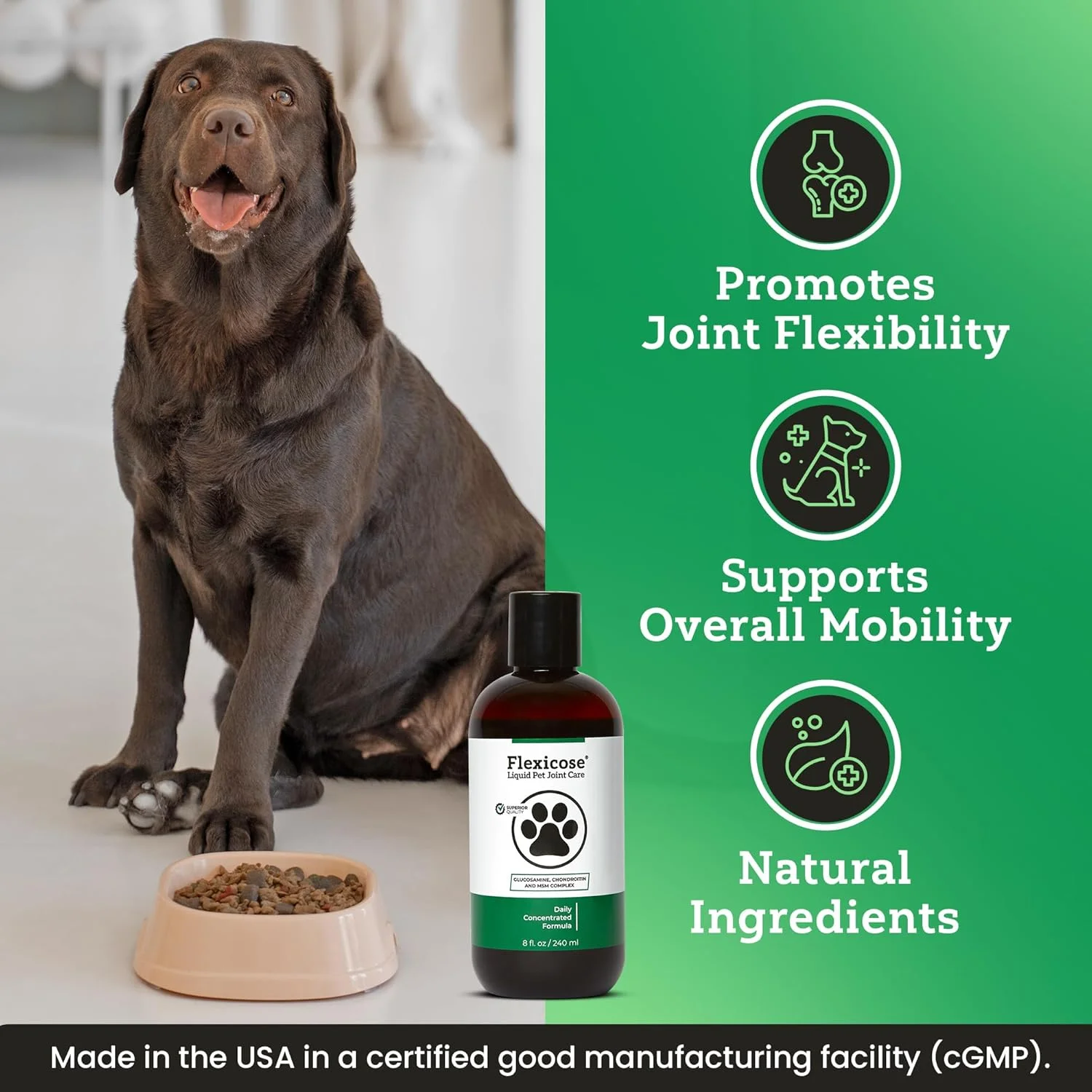 مایع مکمل مفاصل کاملا طبیعی حیوانات خانگی - 2 عدد