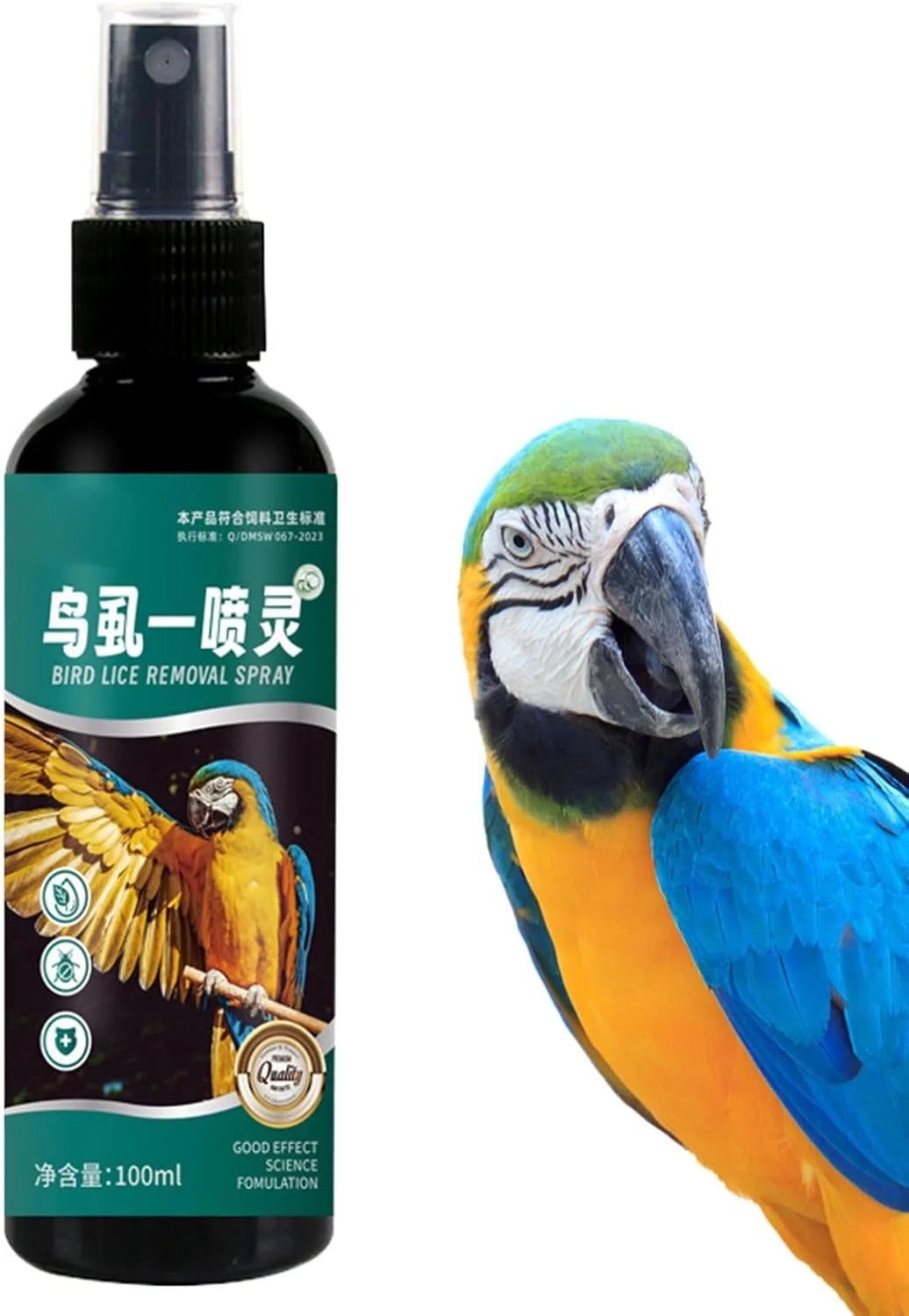 اسپری ضد کنه برای پرندگان | اسپری 100 میلی لیتری ضد شپش برای پرندگان، لوازم آرایش قابل حمل حیوانات خانگی برای طوطی ها، مرغ عشق، نژادهای کوچک تا متوسط اسپری ضد کنه برای پرندگان | اسپری 100 میلی لیتری ضد شپش برای پرندگان، لوازم آرایش قابل حمل حیوانات خانگی برای طوطی ها، مرغ عشق، نژادهای کوچک تا متوسط