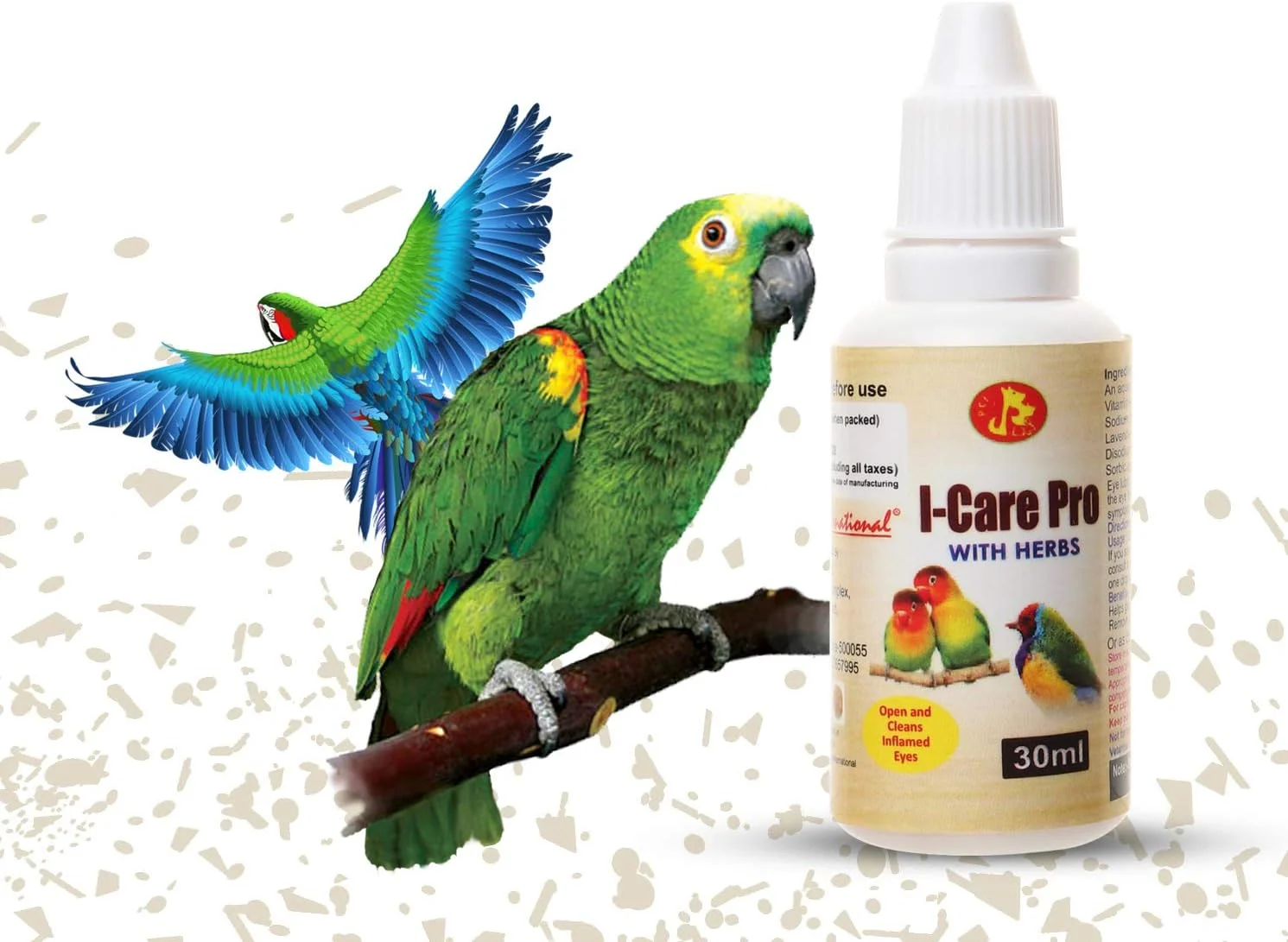 محلول مراقبت از چشم پرندگان PCI I-Care Pro (بسته 2 عددی) (30 میلی لیتر x 2) محلول مراقبت از چشم پرندگان PCI I-Care Pro (بسته 2 عددی) (30 میلی لیتر x 2)