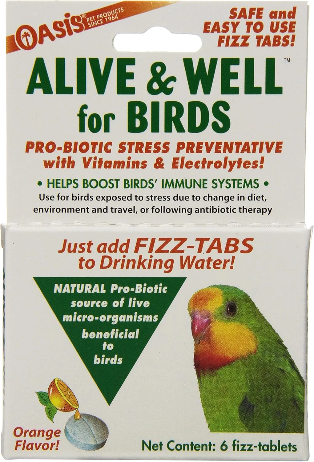 قرص های پیشگیری از استرس و پروبیوتیک OASIS #80070 برای پرندگان، سفید، 1 عدد (بسته 1 عددی) قرص های پیشگیری از استرس و پروبیوتیک OASIS #80070 برای پرندگان، سفید، 1 عدد (بسته 1 عددی)