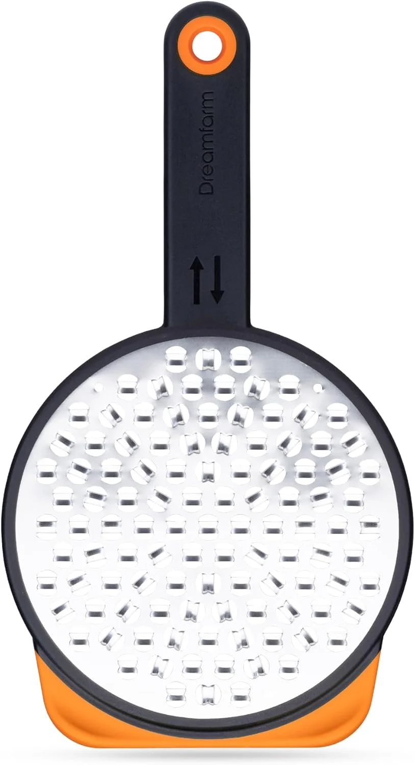 دریم‌فرم اوگرِیت - درشت 6 میلی‌متری | رنده غذا با تیغه‌های دو طرفه برای رنده‌کردن کارآمد | ابزار پوست‌کن لیمو | پایه ضد لغزش برای کنترل بیشتر | پرتقال