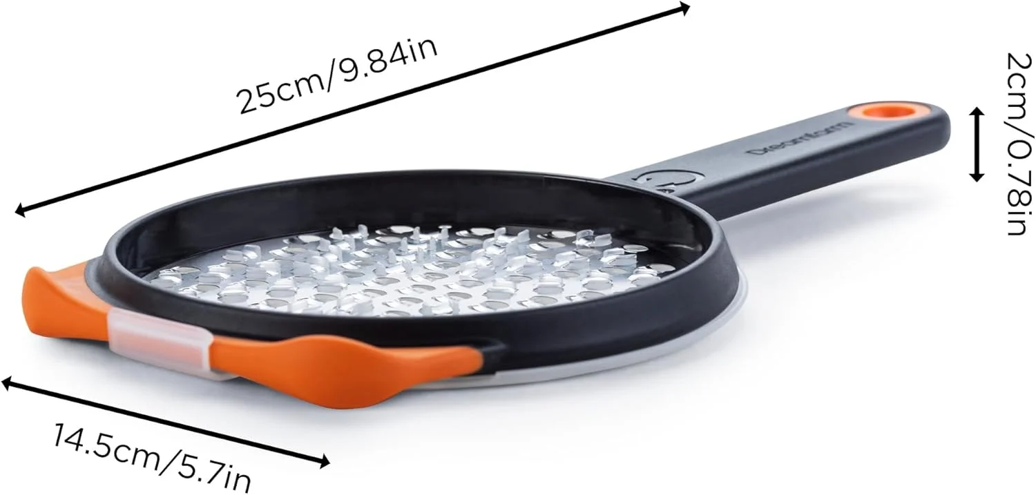 دریم‌فرم اوگرِیت - درشت 6 میلی‌متری | رنده غذا با تیغه‌های دو طرفه برای رنده‌کردن کارآمد | ابزار پوست‌کن لیمو | پایه ضد لغزش برای کنترل بیشتر | پرتقال