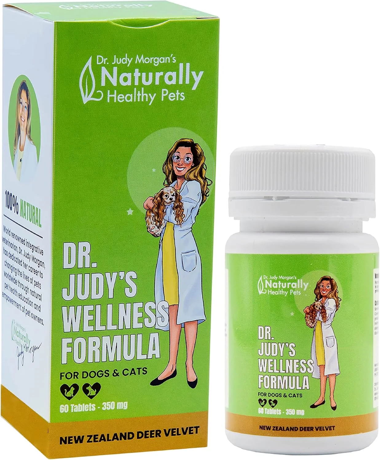 فرمول سلامتی مخملی شاخ گوزن نیوزلندی دکتر جودی مورگان برای سگ ها و گربه ها