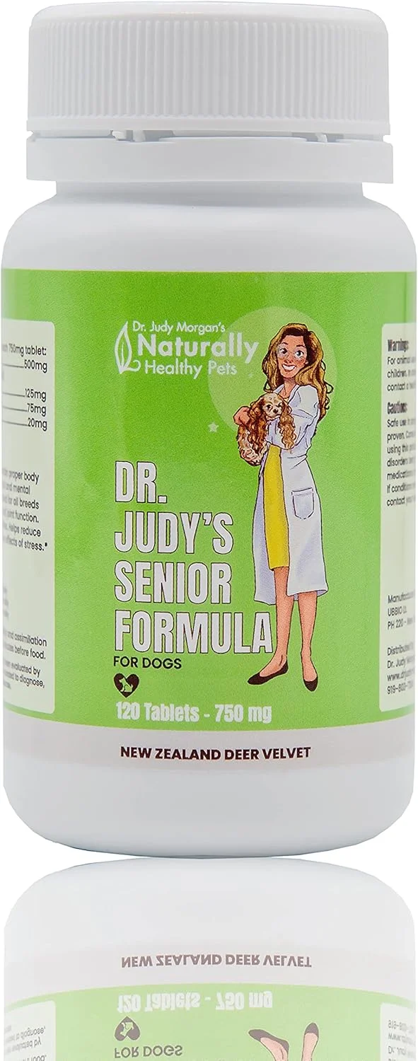 فرمول مخملی گوزن نیوزلندی دکتر جودی مورگان برای حیوانات خانگی سالم و سگ های مسن