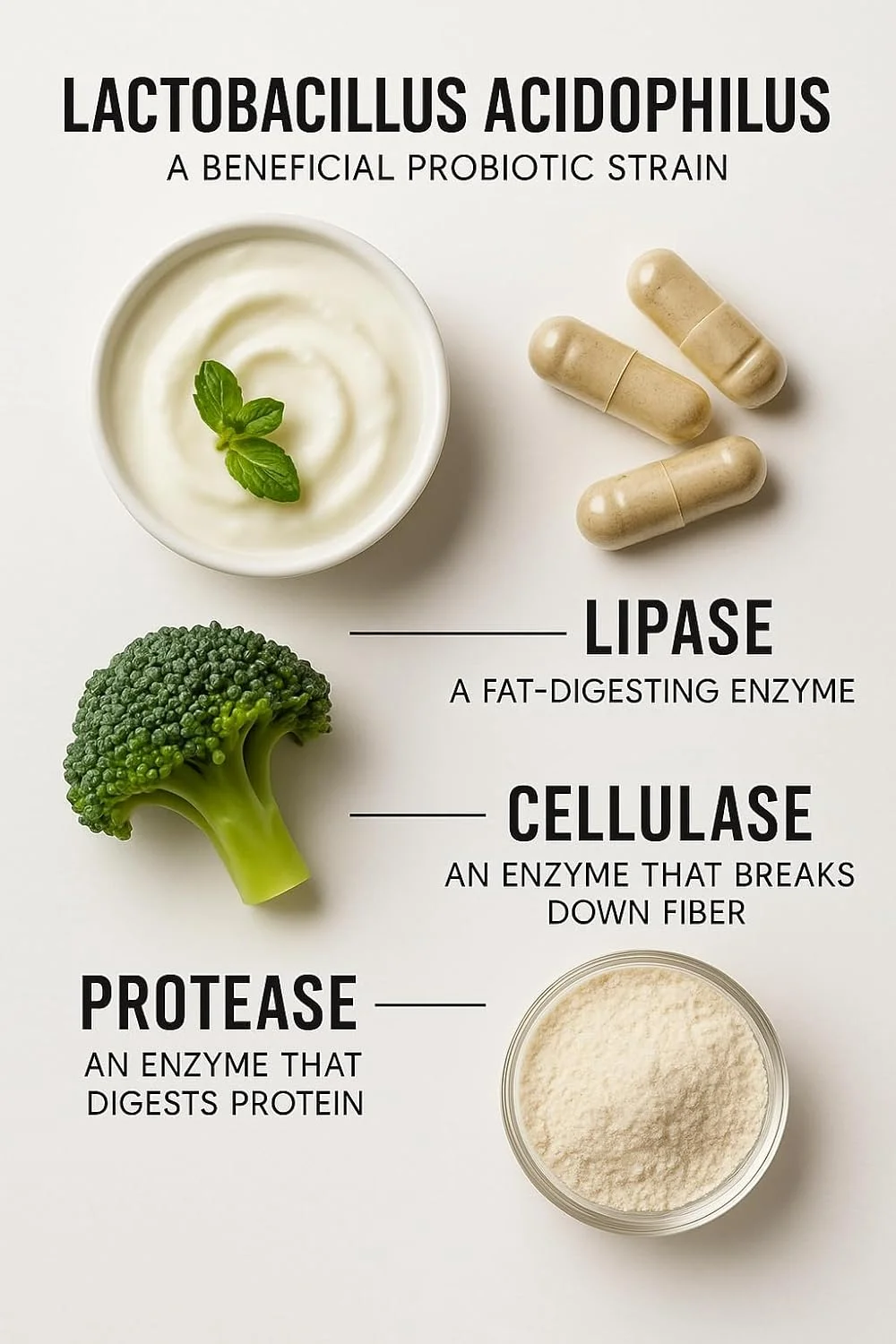 کمپلکس پروبیوتیک دکتر فلکس برای سگ ها - 110 کپسول گیاهی - دوز بالا برای حمایت از هضم و ساخت فلور روده در سگ ها - حاوی لاکتوباسیلوس اسیدوفیلوس، لیپاز، سلولاز و پروتئاز