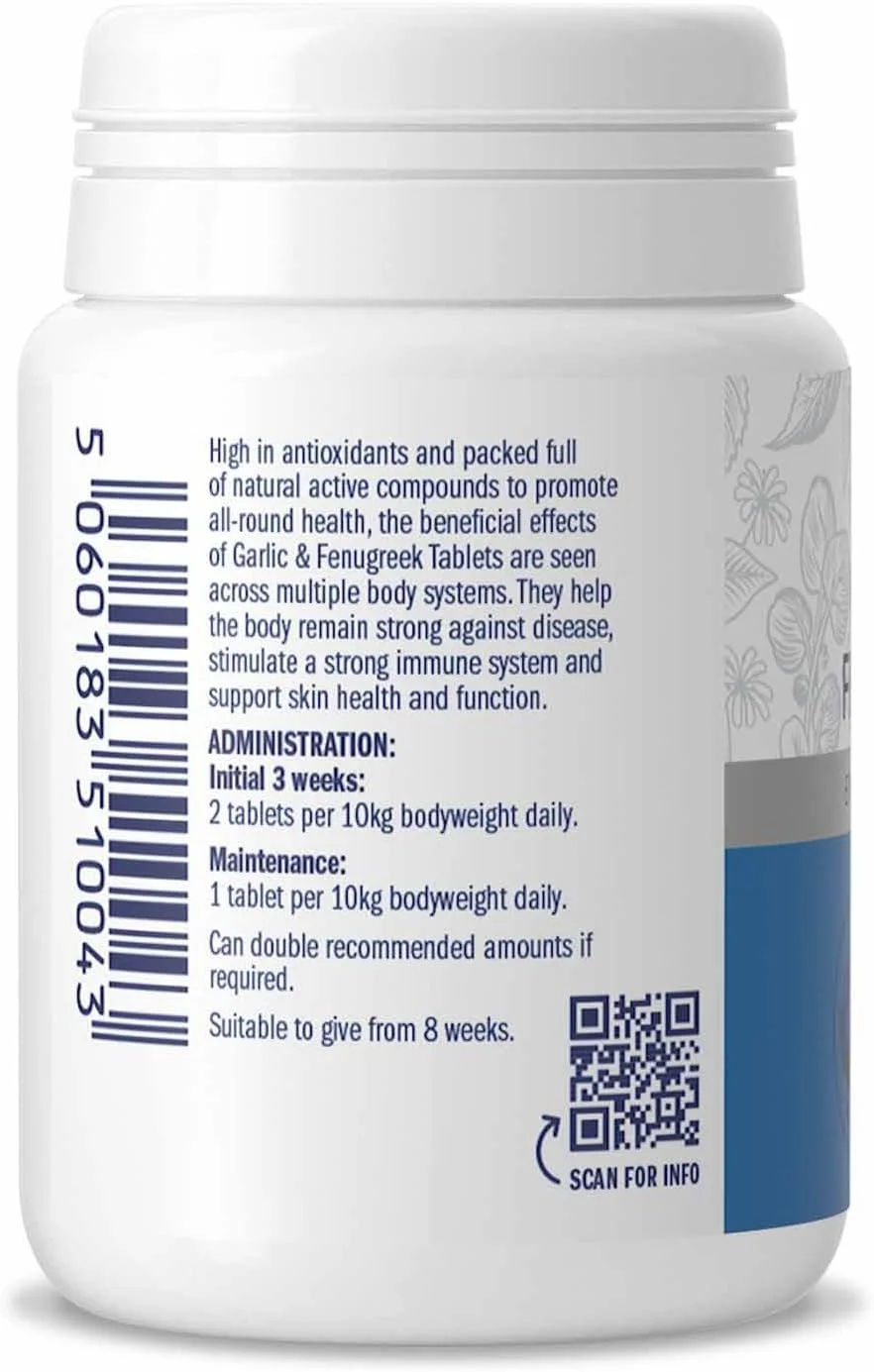 قرص های سیر و شنبلیله Dorwest Herbs برای سگ ها، 200 عدد