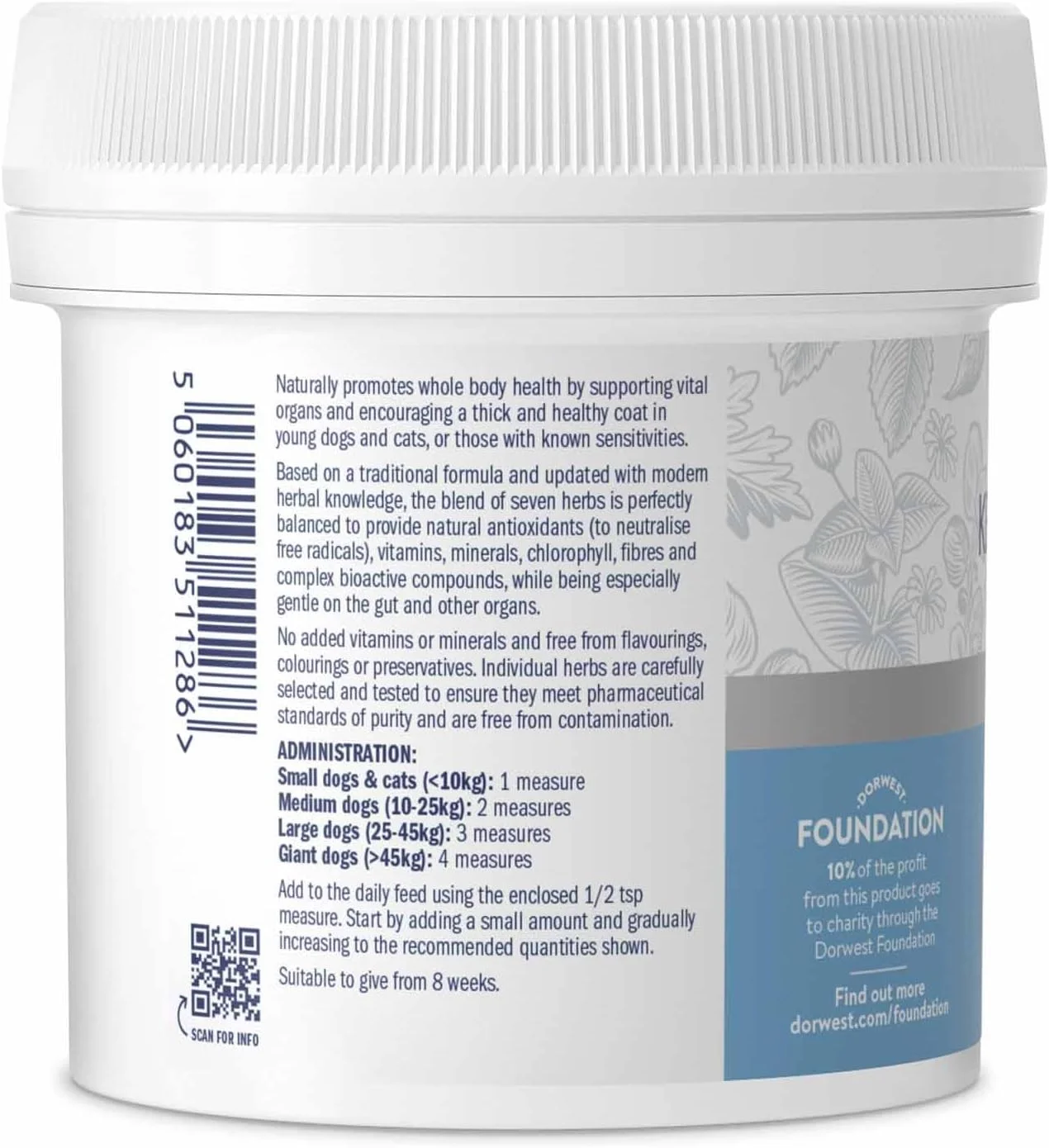 مخلوط گیاهی دوروست برای حیوانات حساس 250 گرم