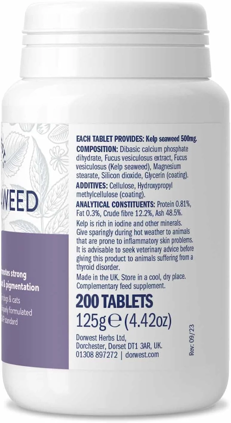 قرص جلبک دریایی دوروست هربز برای سگ و گربه 200 عددی