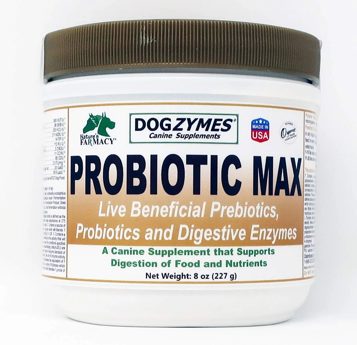 Dogzymes Probiotic Max برای حیوانات خانگی، 8 اونس