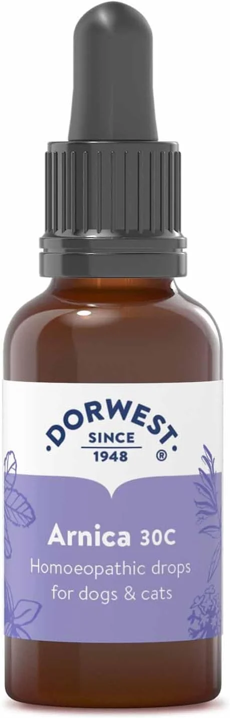 محلول آرنیکا 30C هومیوپاتی Dorwest Herbs برای سگ و گربه - 15 میلی لیتر