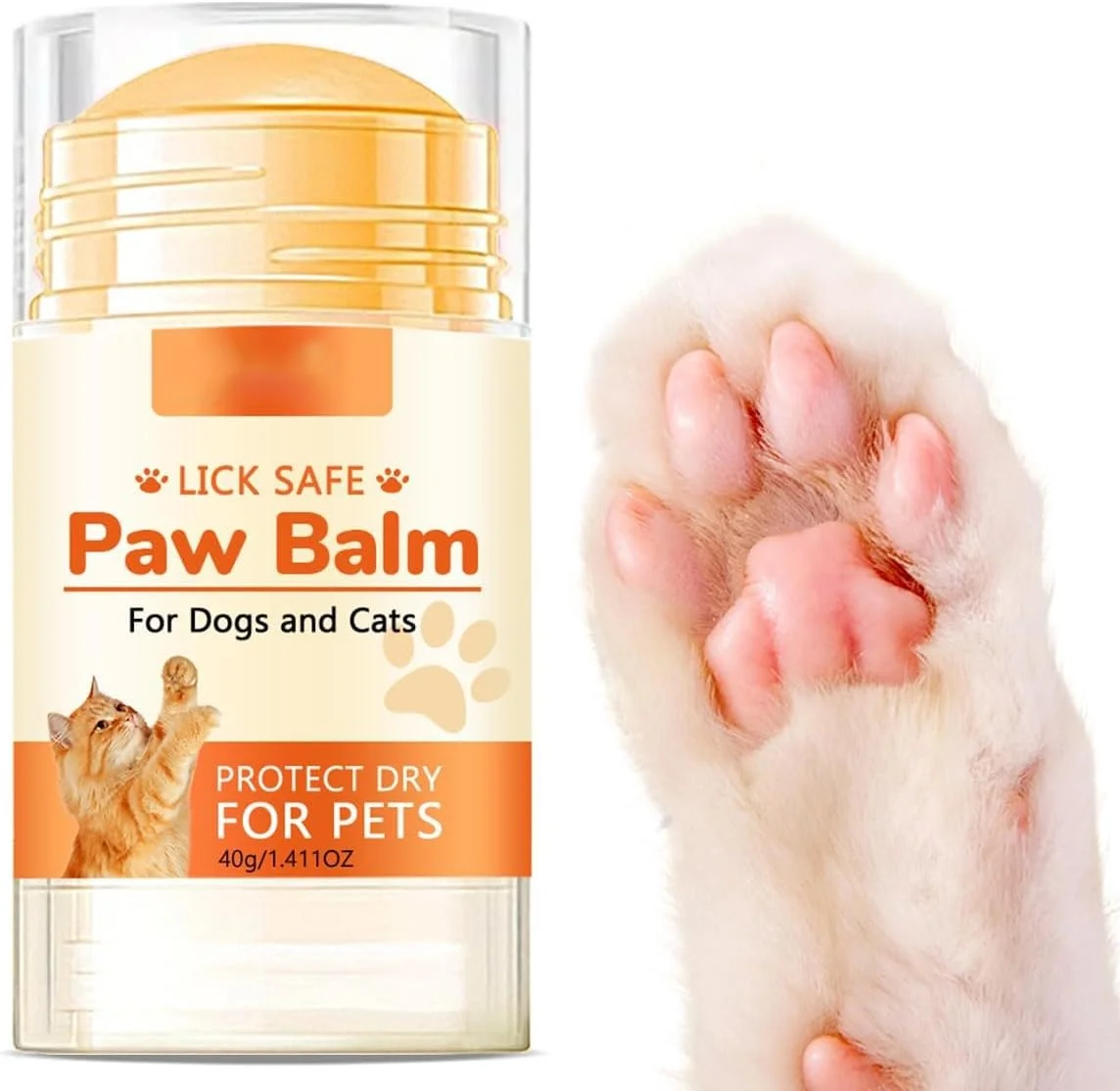 بالم پنجه سگ برای پنجه های ترک خورده، بالم طبیعی پنجه، کرم پنجه حیوانات خانگی، کره، موم، مرطوب کننده و محافظت از پاهای سگ، پد پا، تسکین درد سگ، التیام بخش، ترمیم کننده، پنجه های خشک و آسیب دیده، موثر و ایمن