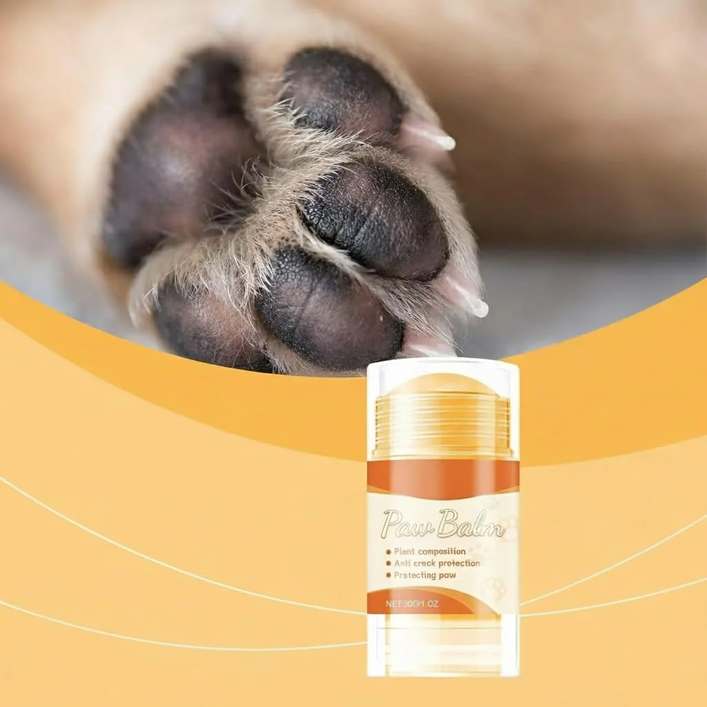 بالم پنجه سگ و گربه برای پنجه های ترک خورده، بالم طبیعی پنجه، کرم پنجه حیوانات خانگی، کره، موم، مرطوب کننده و محافظت از پاهای سگ، پدهای پا، تسکین درد سگ ها، التیام بخش، ترمیم کننده، خشکی، موثر، ایمن