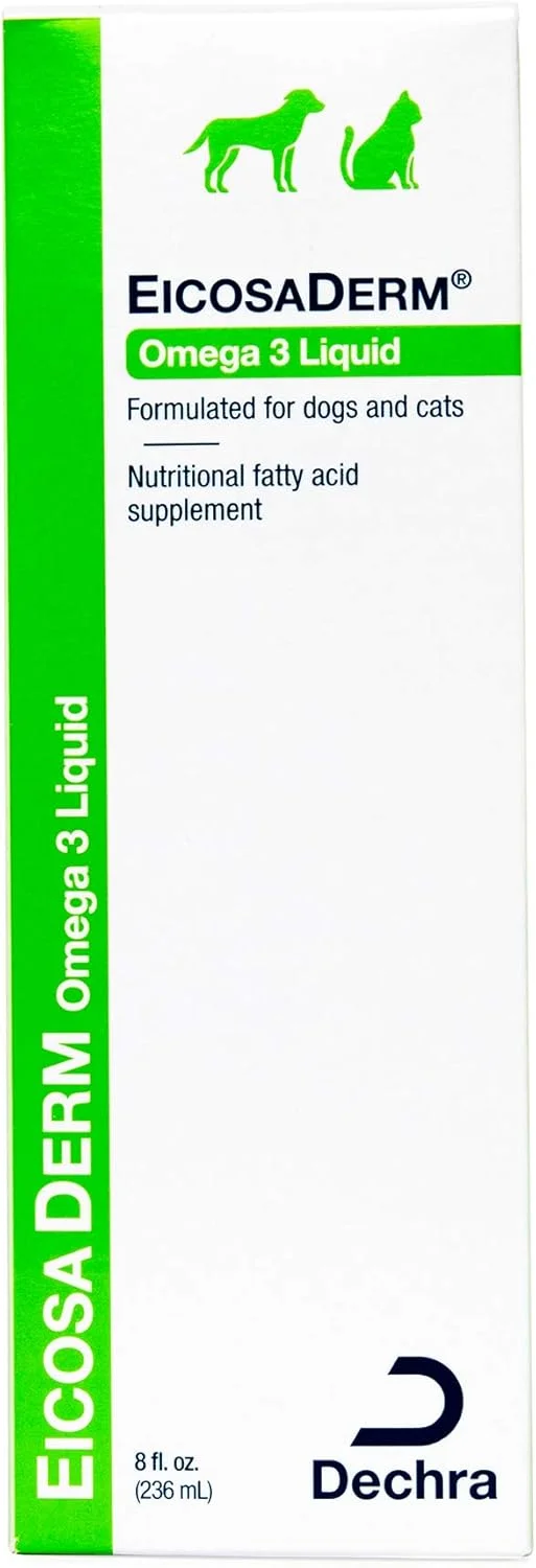 مایع امگا 3 ایکوزادرم Dechra برای سگ و گربه - مکمل اسید چرب مغذی، 236 میلی لیتر
