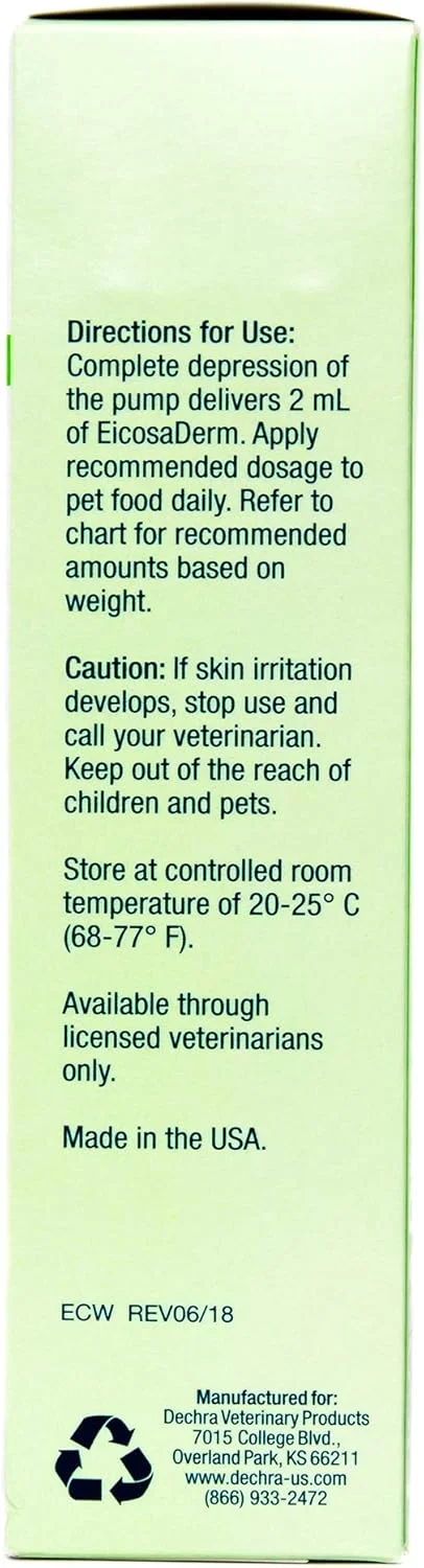 مایع امگا 3 ایکوزادرم Dechra برای سگ و گربه - مکمل اسید چرب مغذی، 236 میلی لیتر