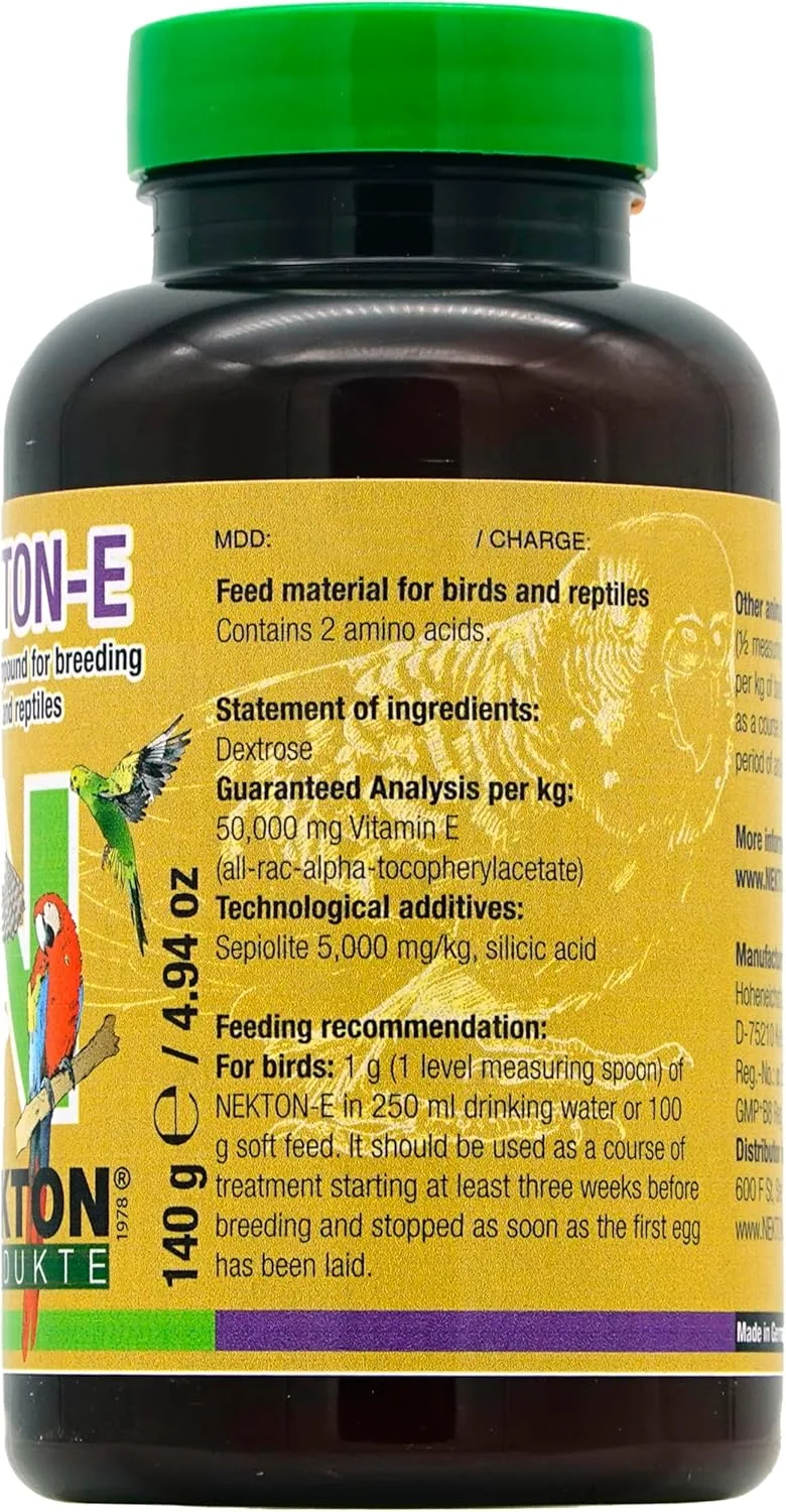 مکمل ویتامین ای نکتون-ای برای پرندگان، 140 گرم مکمل ویتامین ای نکتون-ای برای پرندگان، 140 گرم