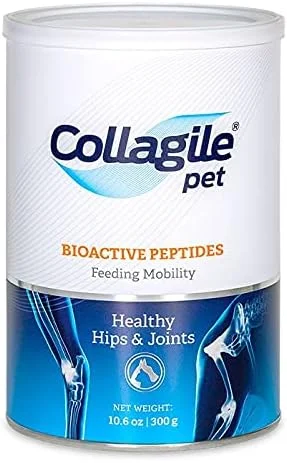 COLLAGILE® pet - مکمل پودری موثر برای مراقبت از مفاصل و لگن سگ | تست شده بالینی توسط دامپزشکان | 100% طبیعی | بدون طعم و بو