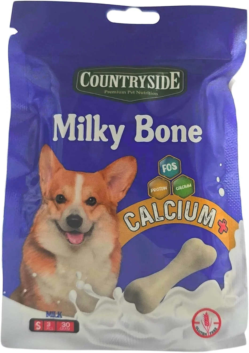 استخوان شیری طعم شیر کانتری ساید، کوچک، 30 گرم